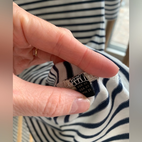 Nautical Stripe Cotton Minidress - Picture 2 of 4